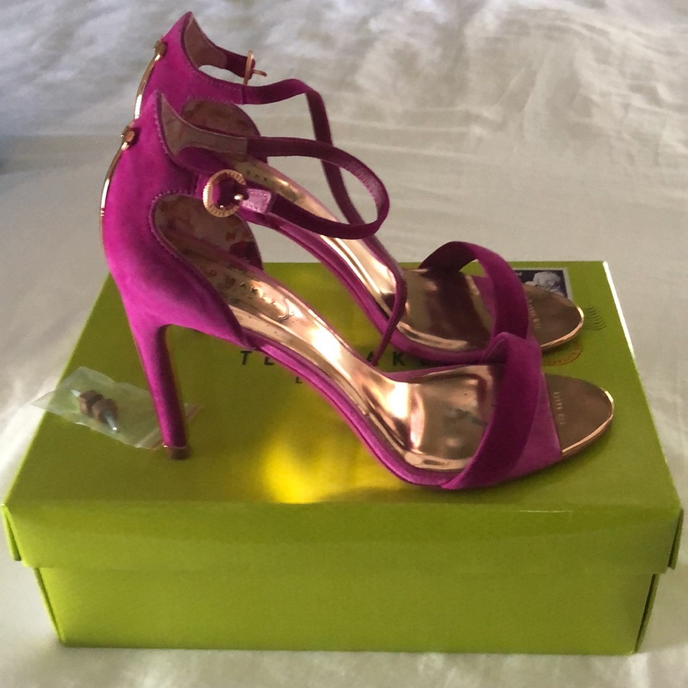 Ted Baker London Sharlos Fuchsia Strappy Heels